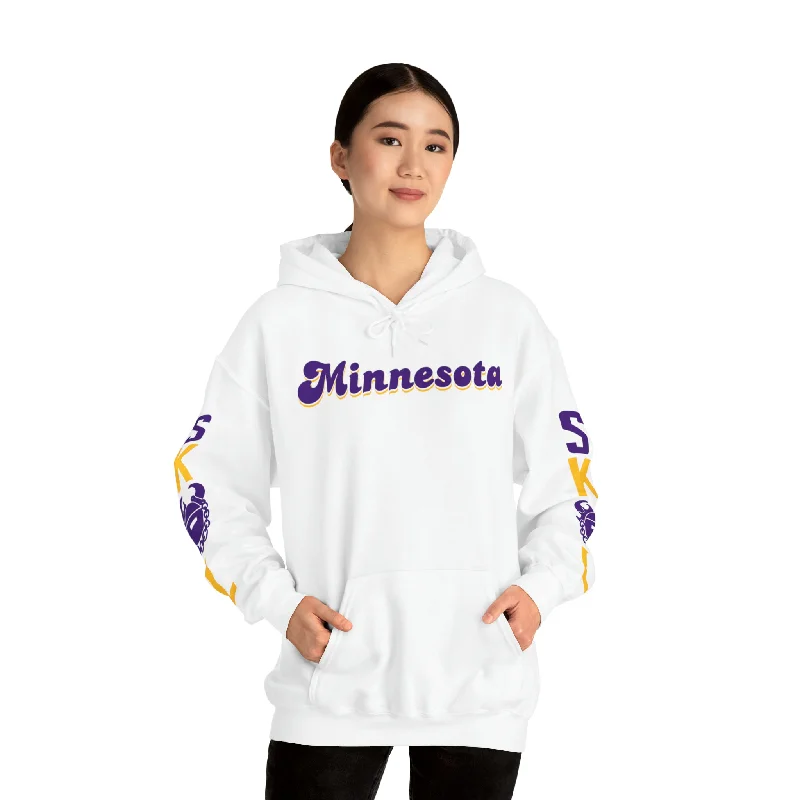 Unisex Heavy Blend™ Hooded Sweatshirt - Minnesota (Retro) + The Original (Sleeves)