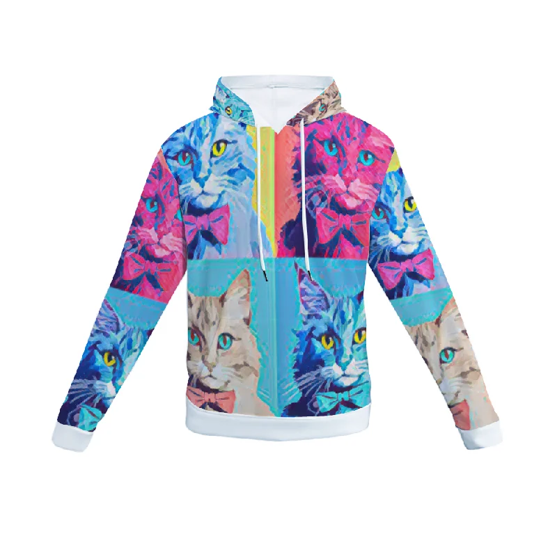 Customizable Unisex All Over Print Plush Hoodies with Pockets