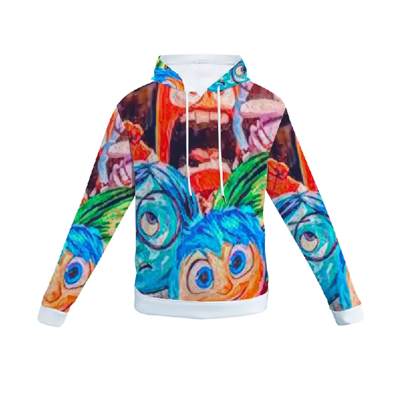 Customizable Unisex All Over Print Plush Hoodies with Pockets