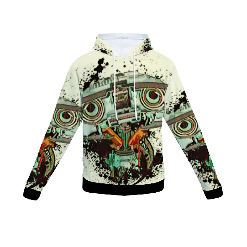 Customizable Unisex All Over Print Plush Hoodies with Pockets