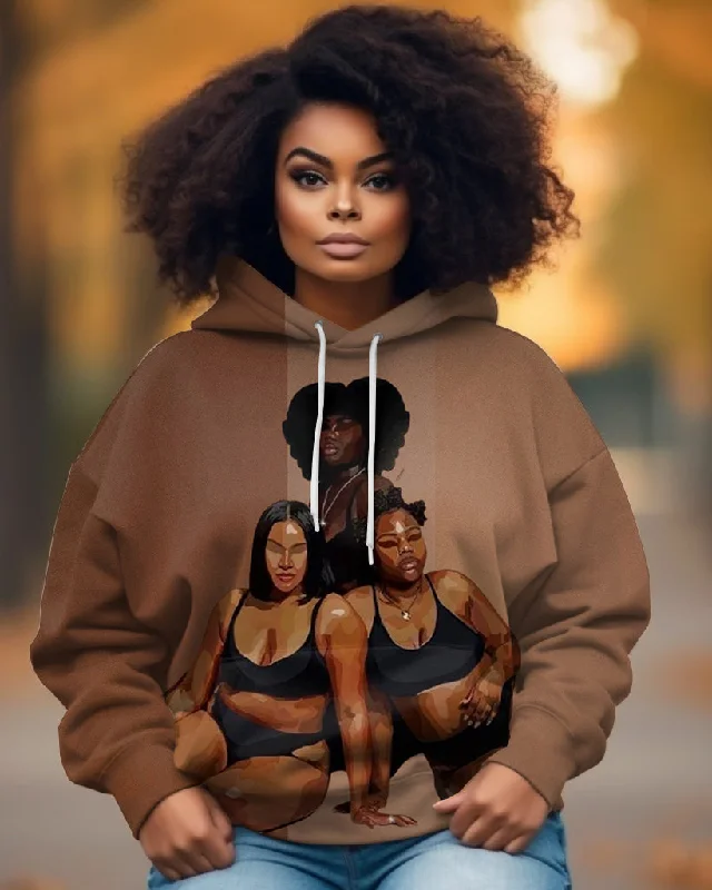 Brown Girl Sisters Long-sleeved Hoodie