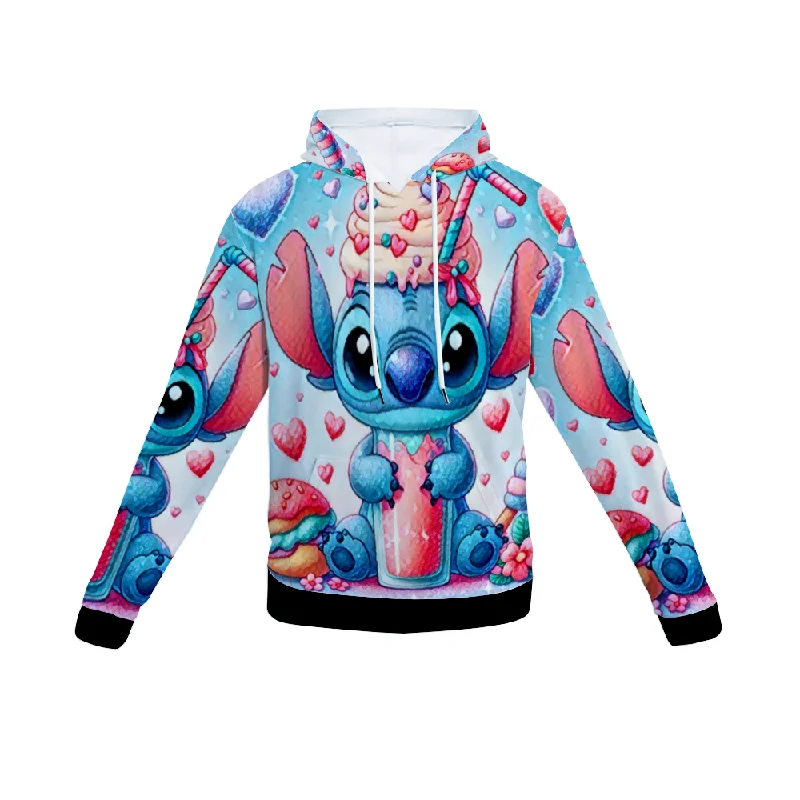 Customizable Unisex All Over Print Plush Hoodies with Pockets