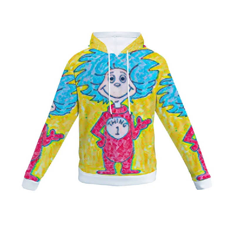 Customizable Unisex All Over Print Plush Hoodies with Pockets