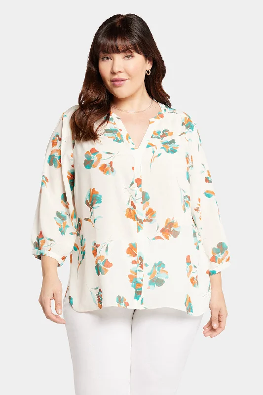 Pintuck Blouse In Plus Size - Dream Lily