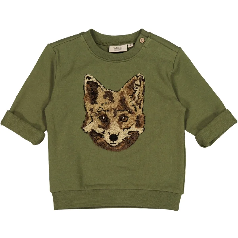 Sweatshirt Fox Terry - winter moss