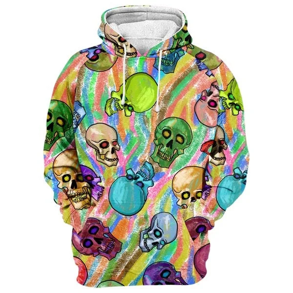 Crayon Skulls Hoodie