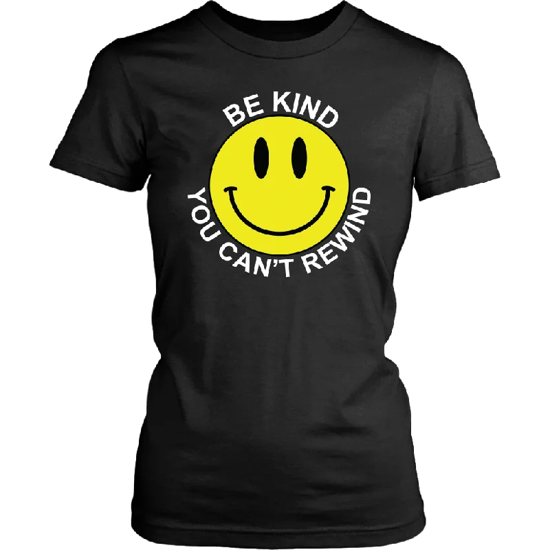 ANTI-BULLYING T-Shirt Retro BE KIND, YOU CAN'T REWIND Women's T-Shirt, #antibullying