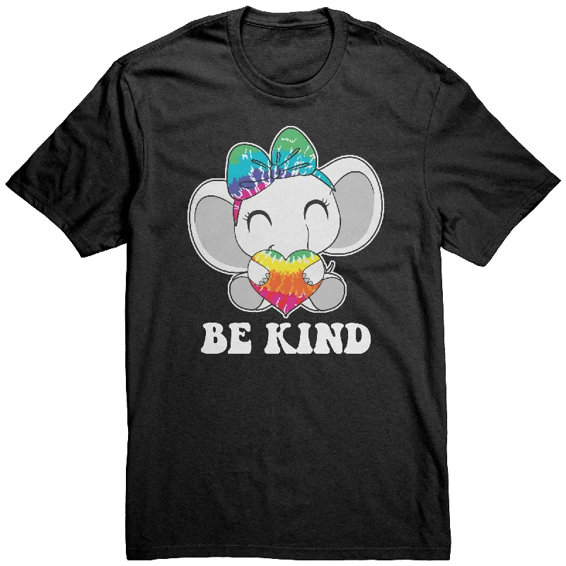 BE KIND Elephant with Rainbow Heart Unisex T-Shirt