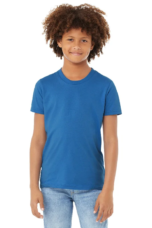 Bella + Canvas Youth Jersey Short Sleeve Crewneck T-Shirt - Columbia Blue