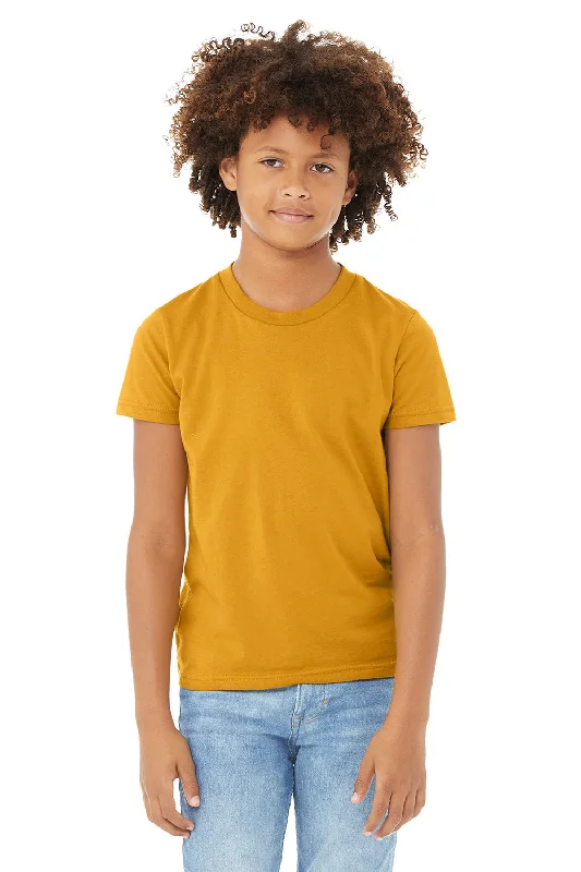 Bella + Canvas Youth Jersey Short Sleeve Crewneck T-Shirt - Mustard Yellow