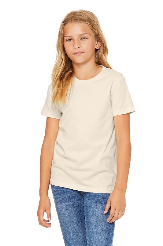 Bella + Canvas Youth Jersey Short Sleeve Crewneck T-Shirt - Natural