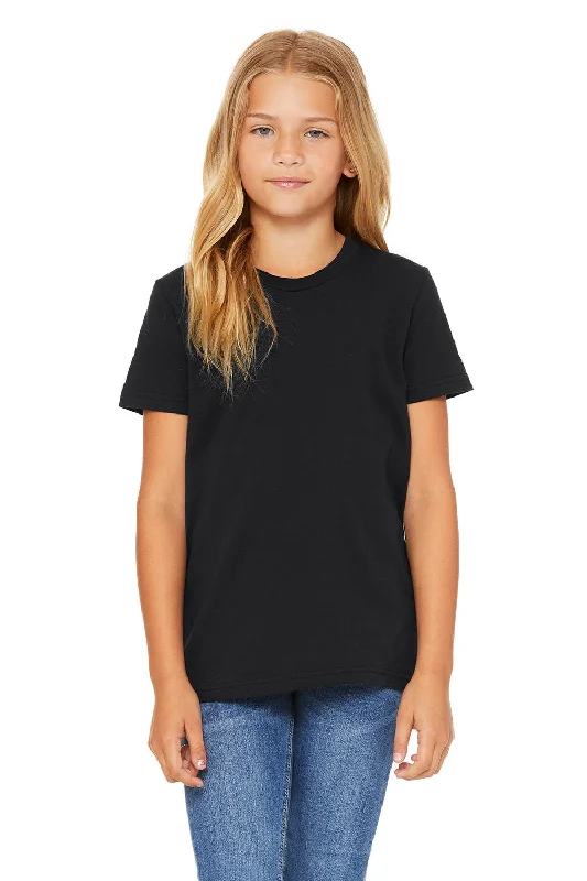 Bella + Canvas Youth Jersey Short Sleeve Crewneck T-Shirt - Vintage Black