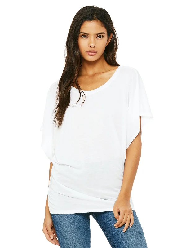 Bella+Canvas Ladies Flowy Draped Dolman T-Shirt