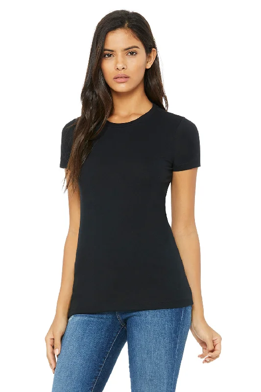 Bella + Canvas Womens The Favorite Short Sleeve Crewneck T-Shirt - Solid Black