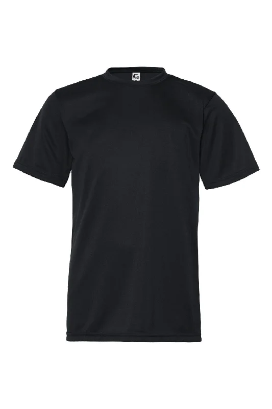 C2 Sport Youth Performance Moisture Wicking Short Sleeve Crewneck T-Shirt - Black