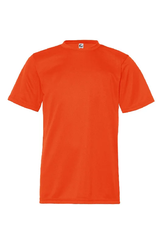 C2 Sport Youth Performance Moisture Wicking Short Sleeve Crewneck T-Shirt - Burnt Orange