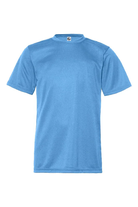 C2 Sport Youth Performance Moisture Wicking Short Sleeve Crewneck T-Shirt - Columbia Blue