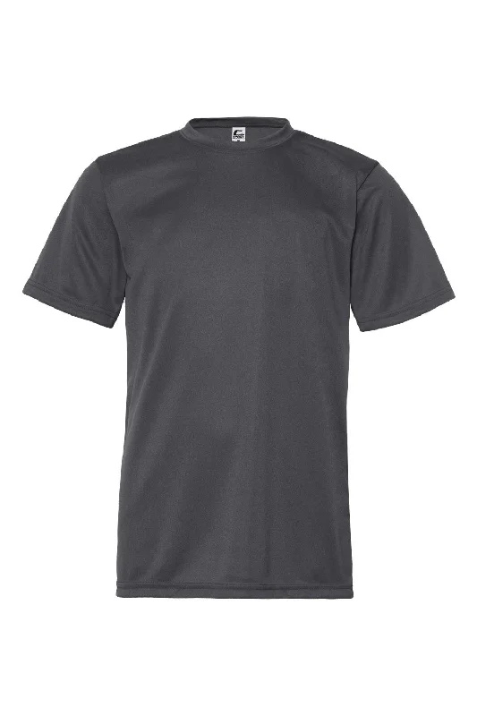 C2 Sport Youth Performance Moisture Wicking Short Sleeve Crewneck T-Shirt - Graphite Grey