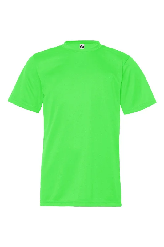 C2 Sport Youth Performance Moisture Wicking Short Sleeve Crewneck T-Shirt - Lime Green