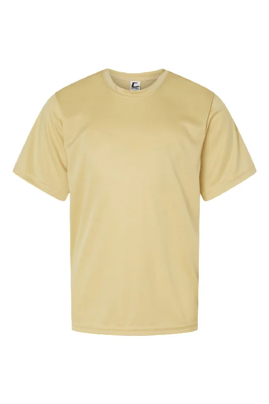 C2 Sport Youth Performance Moisture Wicking Short Sleeve Crewneck T-Shirt - Vegas Gold