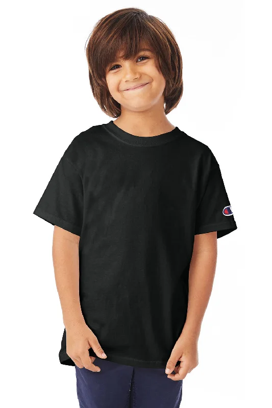 Champion Youth Short Sleeve Crewneck T-Shirt - Black