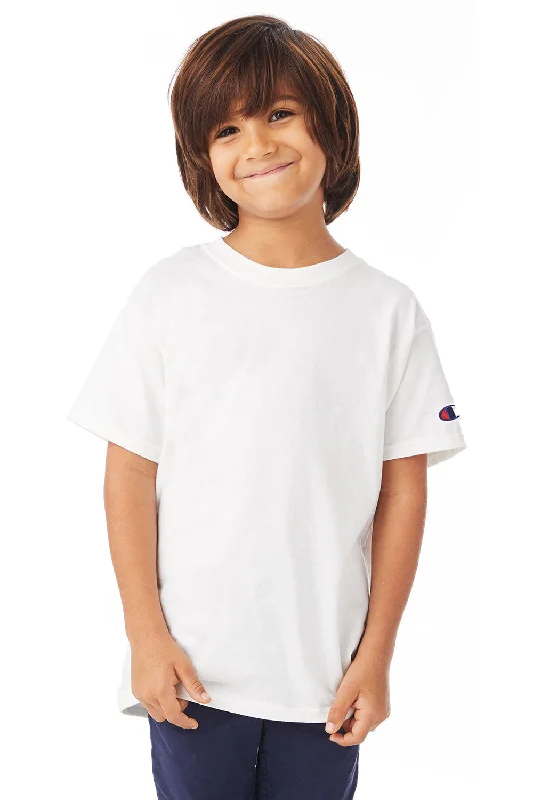 Champion Youth Short Sleeve Crewneck T-Shirt - White