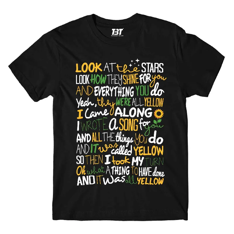 Coldplay T shirt - Yellow