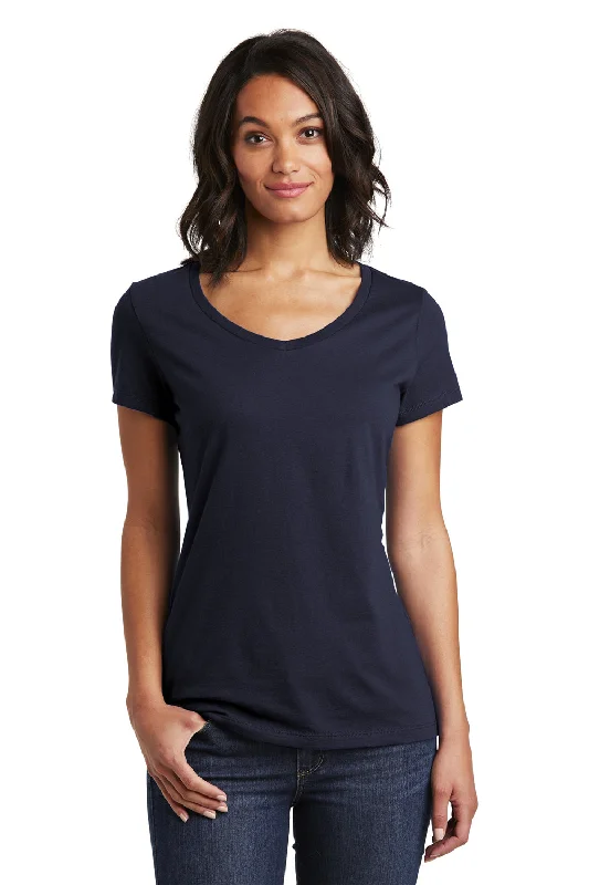 District Womens Very Important Short Sleeve V-Neck T-Shirt - New Navy Blue