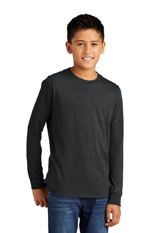 District Youth Perfect Tri Long Sleeve Crewneck T-Shirt - Black Frost