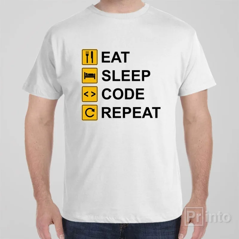 Eat Sleep Code Repeat - T-shirt