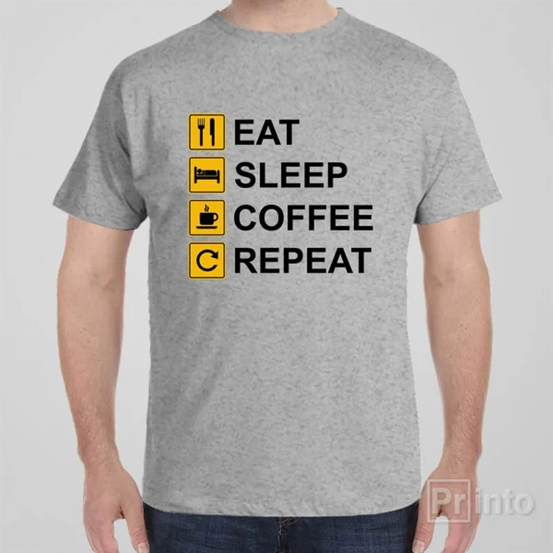 Eat Sleep Coffee Repeat - T-shirt