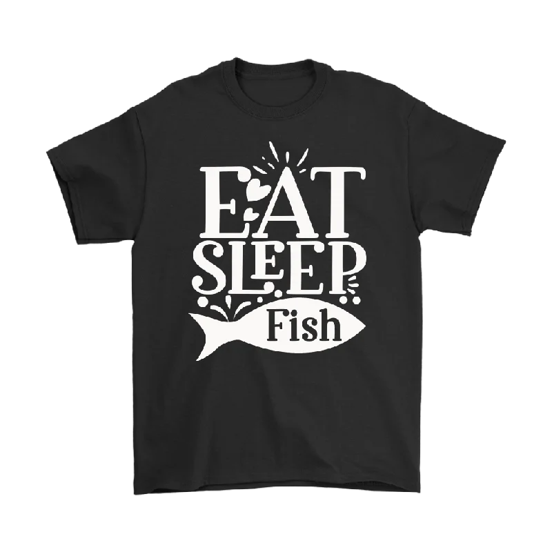 EAT SLEEP FISH Unisex T-Shirt 10 colors available