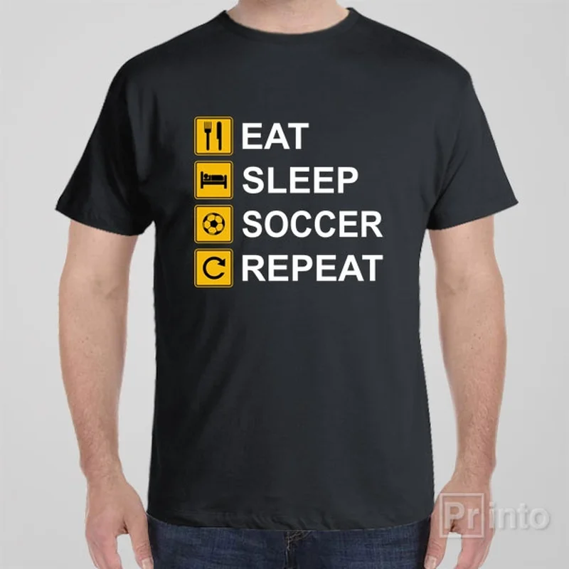 Eat Sleep Soccer Repeat - T-shirt