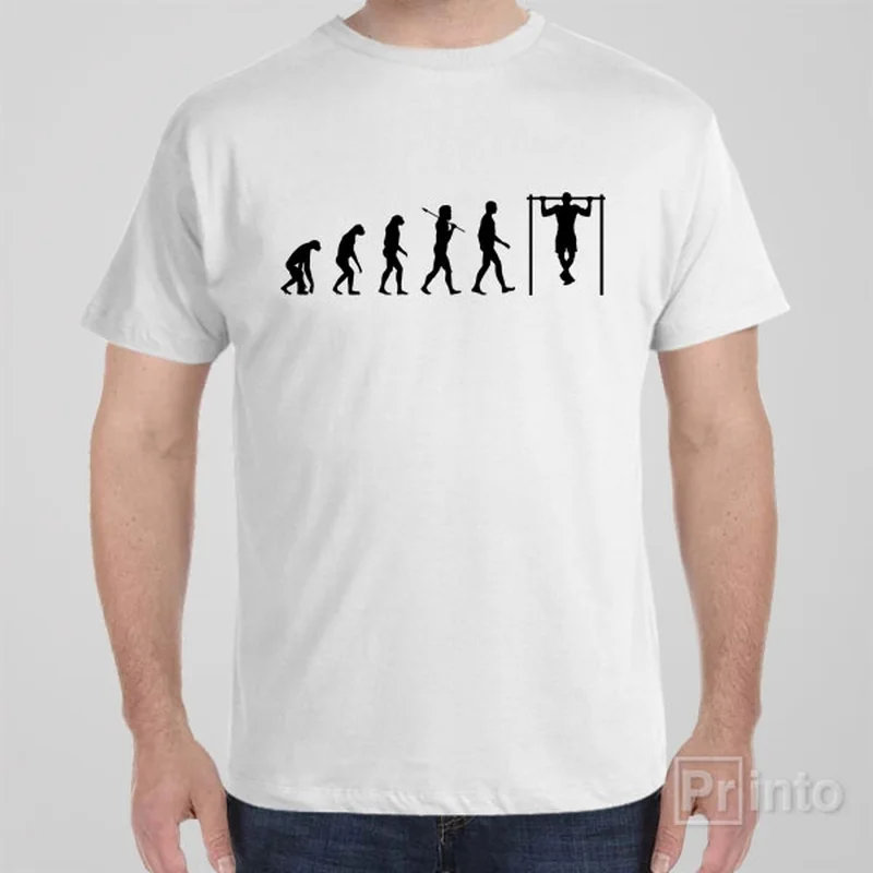 Evolution of Chin-ups - T-shirt