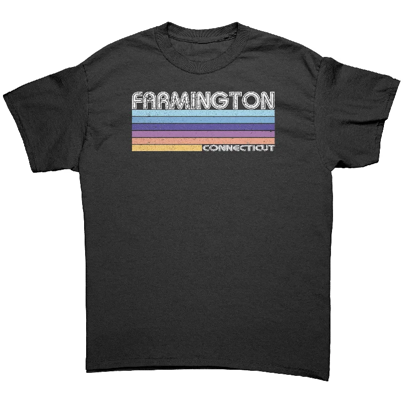 FARMINGTON, CONNECTICUT Retro 70’s 80’s Look Unisex T-SHIRT