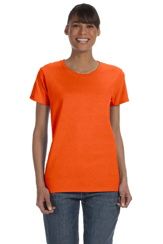 Gildan Womens Short Sleeve Crewneck T-Shirt - Orange