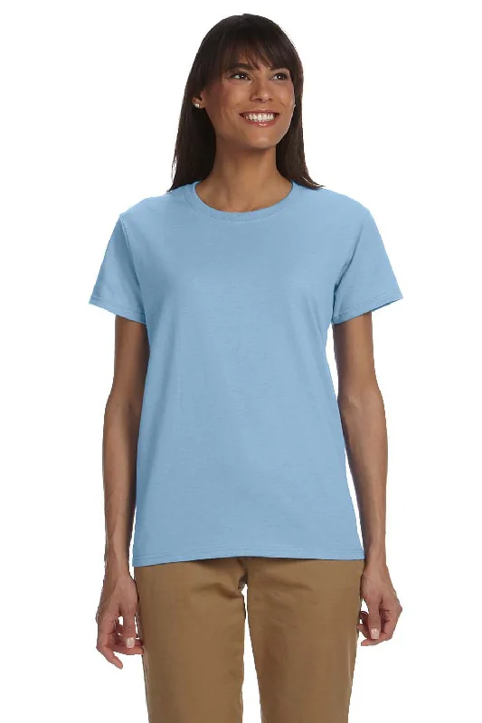 Gildan Womens Ultra Short Sleeve Crewneck T-Shirt - Light Blue