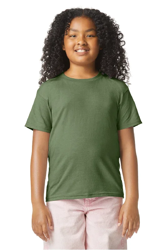 Gildan Youth Softstyle CVC Short Sleeve Crewneck T-Shirt - Cactus Green