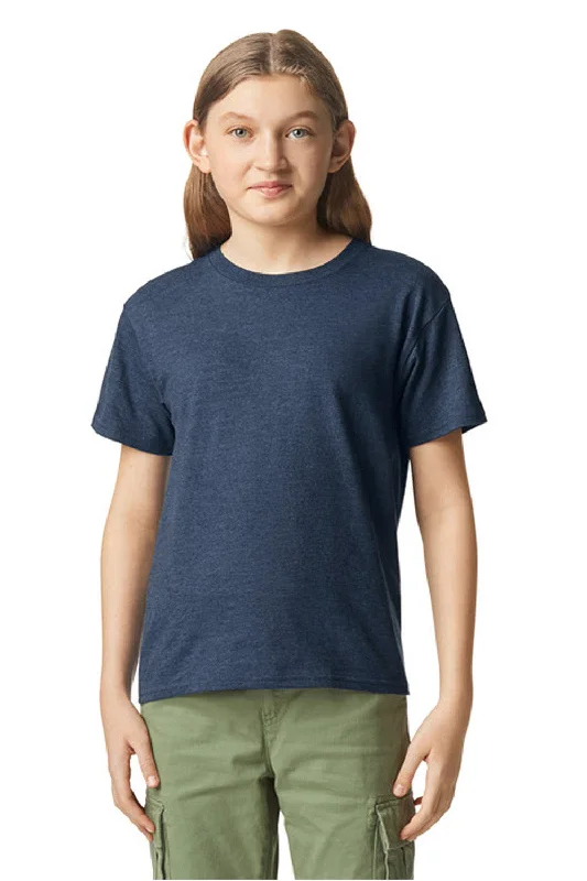 Gildan Youth Softstyle CVC Short Sleeve Crewneck T-Shirt - Navy Blue Mist