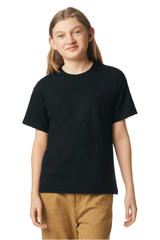 Gildan Youth Softstyle CVC Short Sleeve Crewneck T-Shirt - Pitch Black