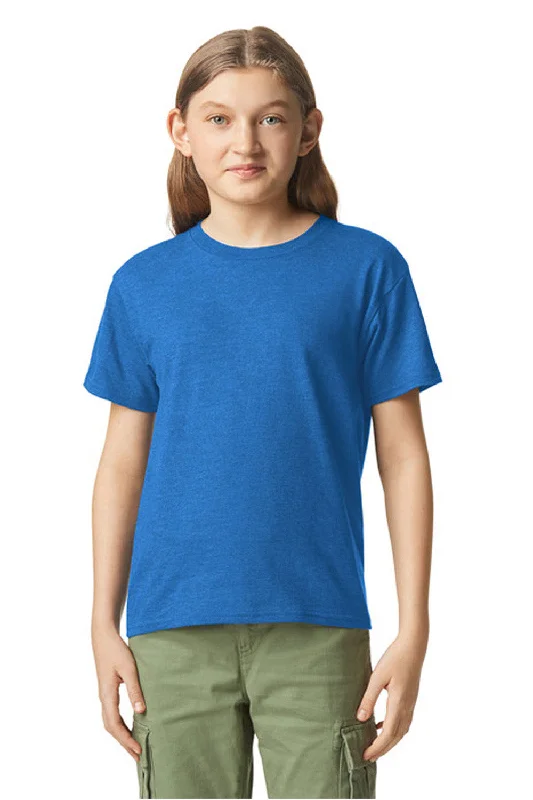 Gildan Youth Softstyle CVC Short Sleeve Crewneck T-Shirt - Royal Blue Mist