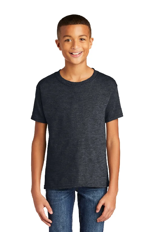 Gildan Youth Softstyle Short Sleeve Crewneck T-Shirt - Heather Dark Grey