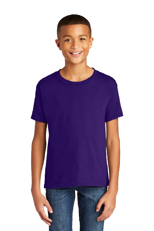 Gildan Youth Softstyle Short Sleeve Crewneck T-Shirt - Purple