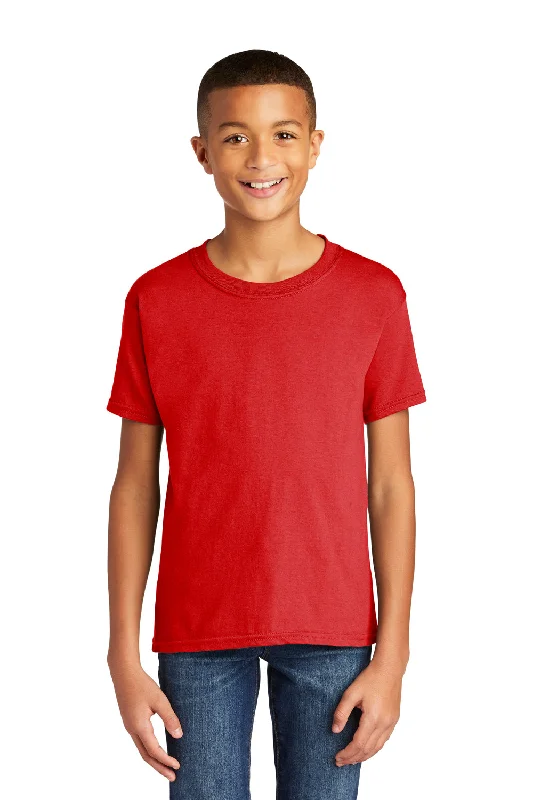 Gildan Youth Softstyle Short Sleeve Crewneck T-Shirt - Red