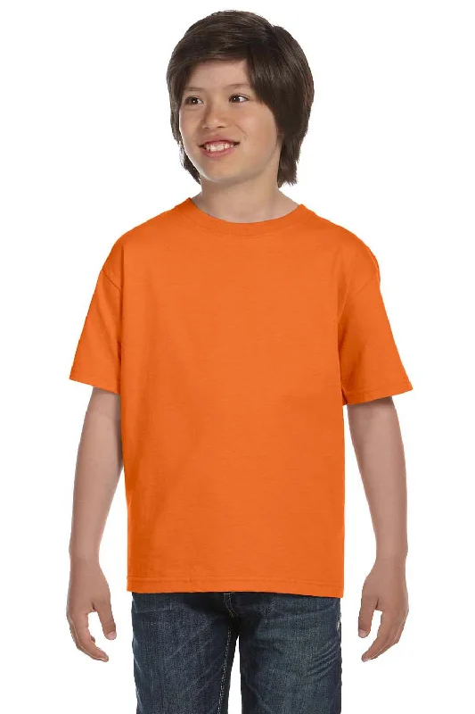 Hanes Youth ComfortSoft Short Sleeve Crewneck T-Shirt - Orange