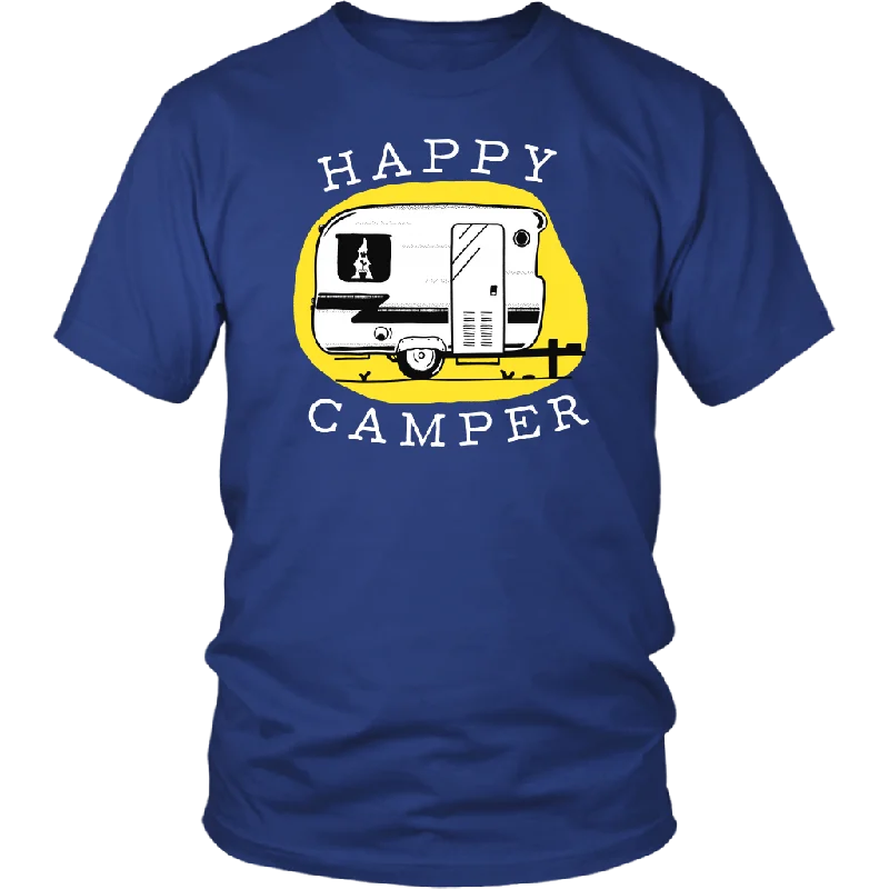 HAPPY CAMPER Vintage Trailer Unisex T-Shirt