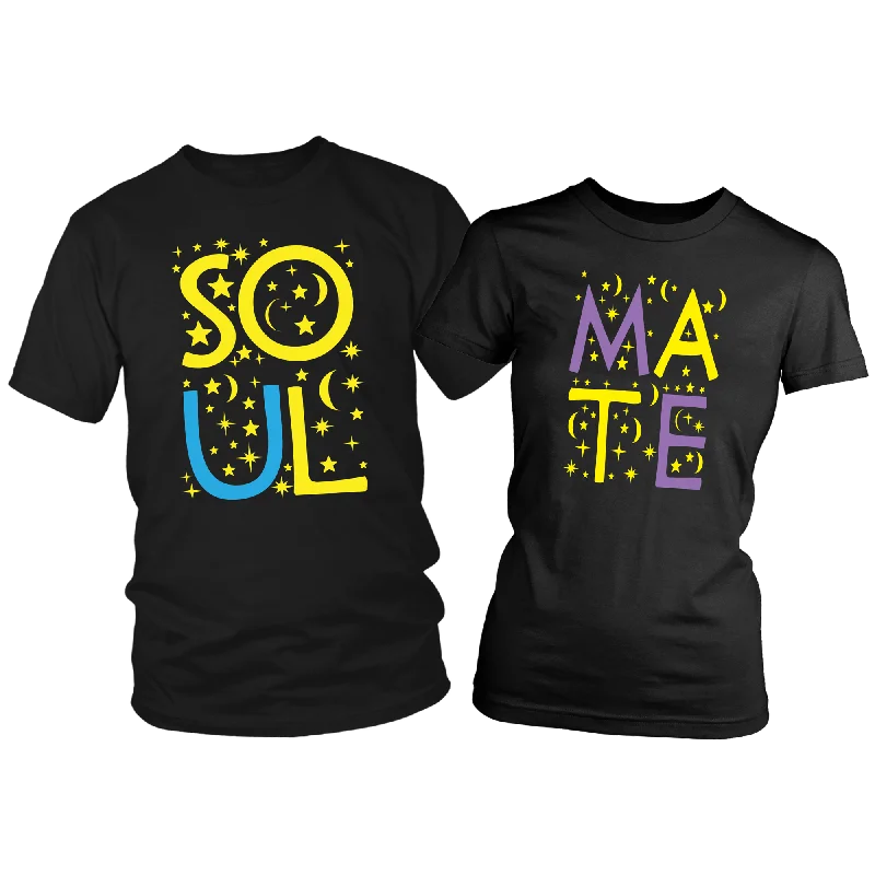 His and Hers Matching COUPLES SOUL MATE T-Shirts