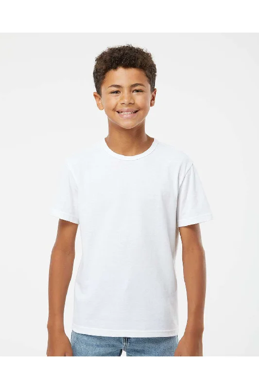 Kastlfel Youth Recycled Soft Short Sleeve Crewneck T-Shirt - White