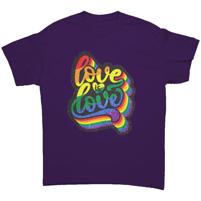 LOVE is LOVE Retro 70's Rainbow Unisex T-Shirt