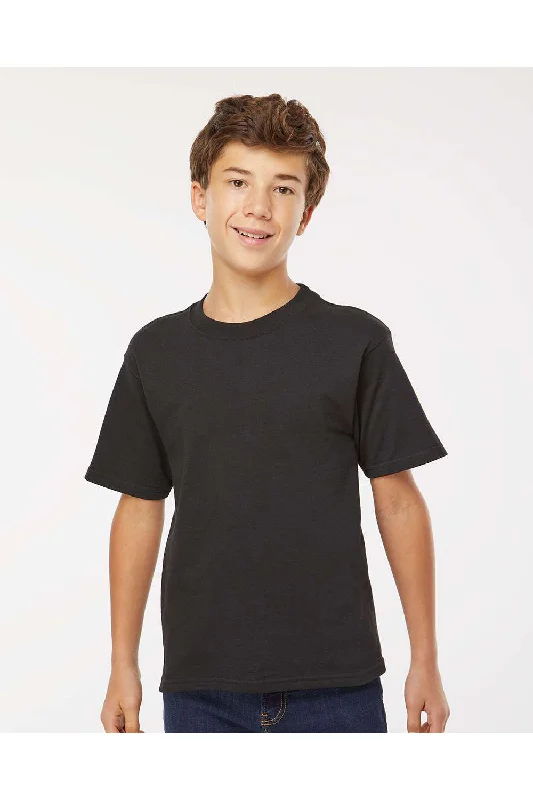 M&O Youth Gold Soft Touch Short Sleeve Crewneck T-Shirt - Black